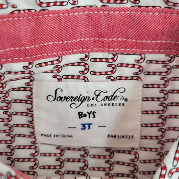 Sovereign Code Candy Cane Home Alone W1749 Holiday Christmas  Button Down Shirt - Picture 8 of 11